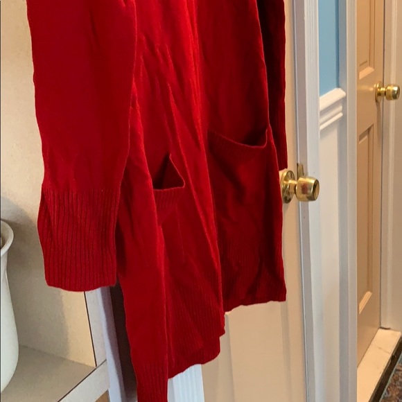 Red Sweater Dress - Picture 2 of 5